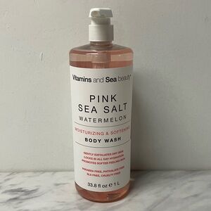 Vitamins And Sea Beauty Pink Sea Salt Watermelon Body Wash 33.8oz 1L